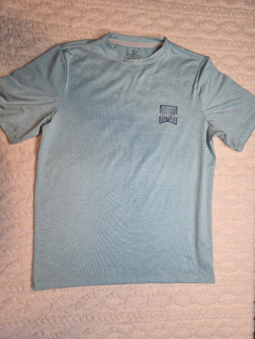 Vineyard Vines Performance Lacrosse Graphic Tee Light Blue Men’s Large